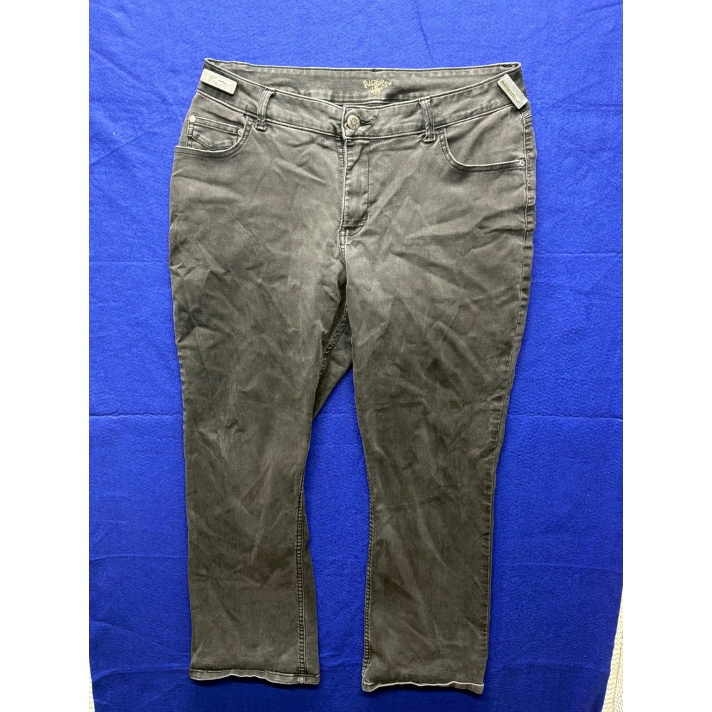 Gorpcore Womens Riders by Lee Straight Leg‎ Jeans 16M Charcoal Grey